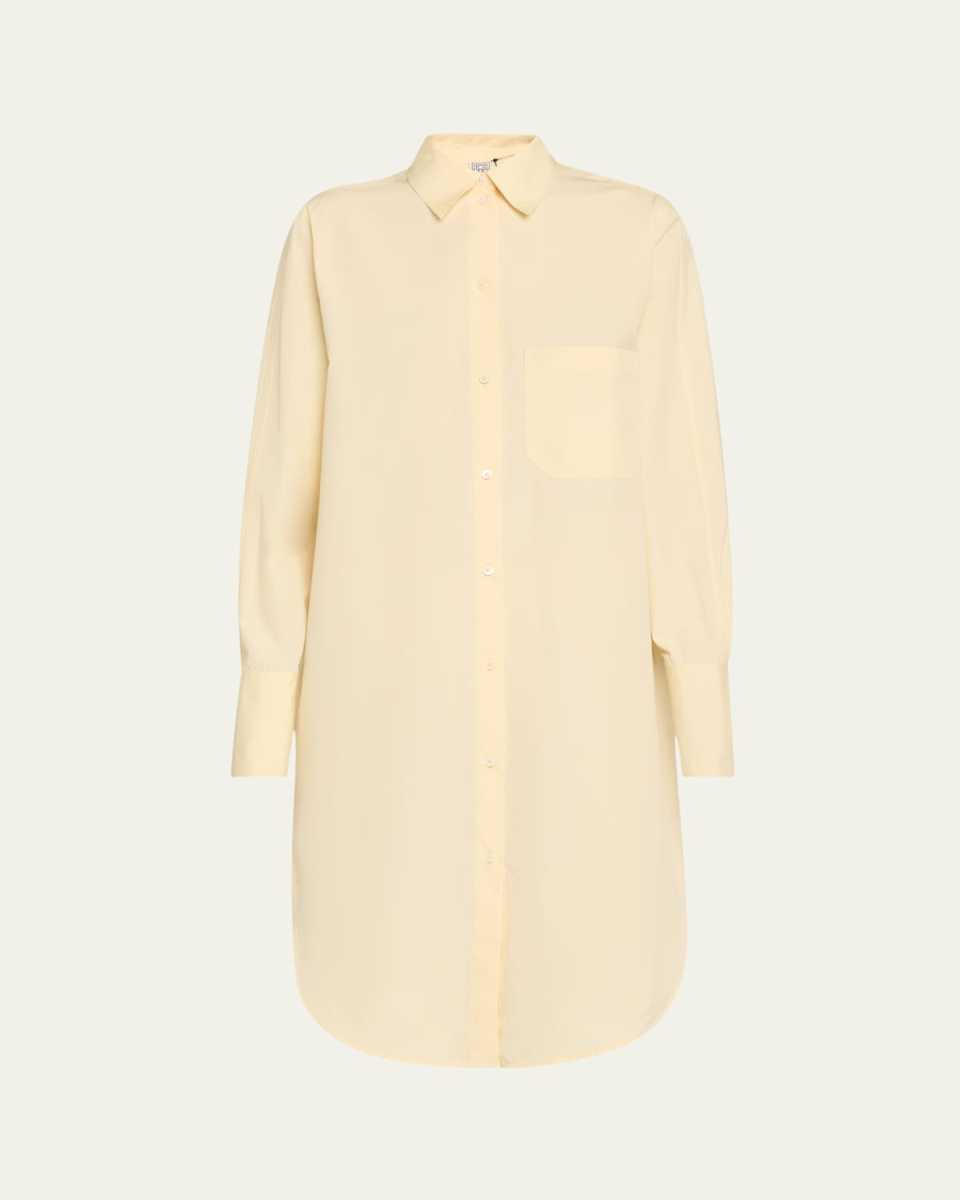 Kimono-Sleeve Shirtdress